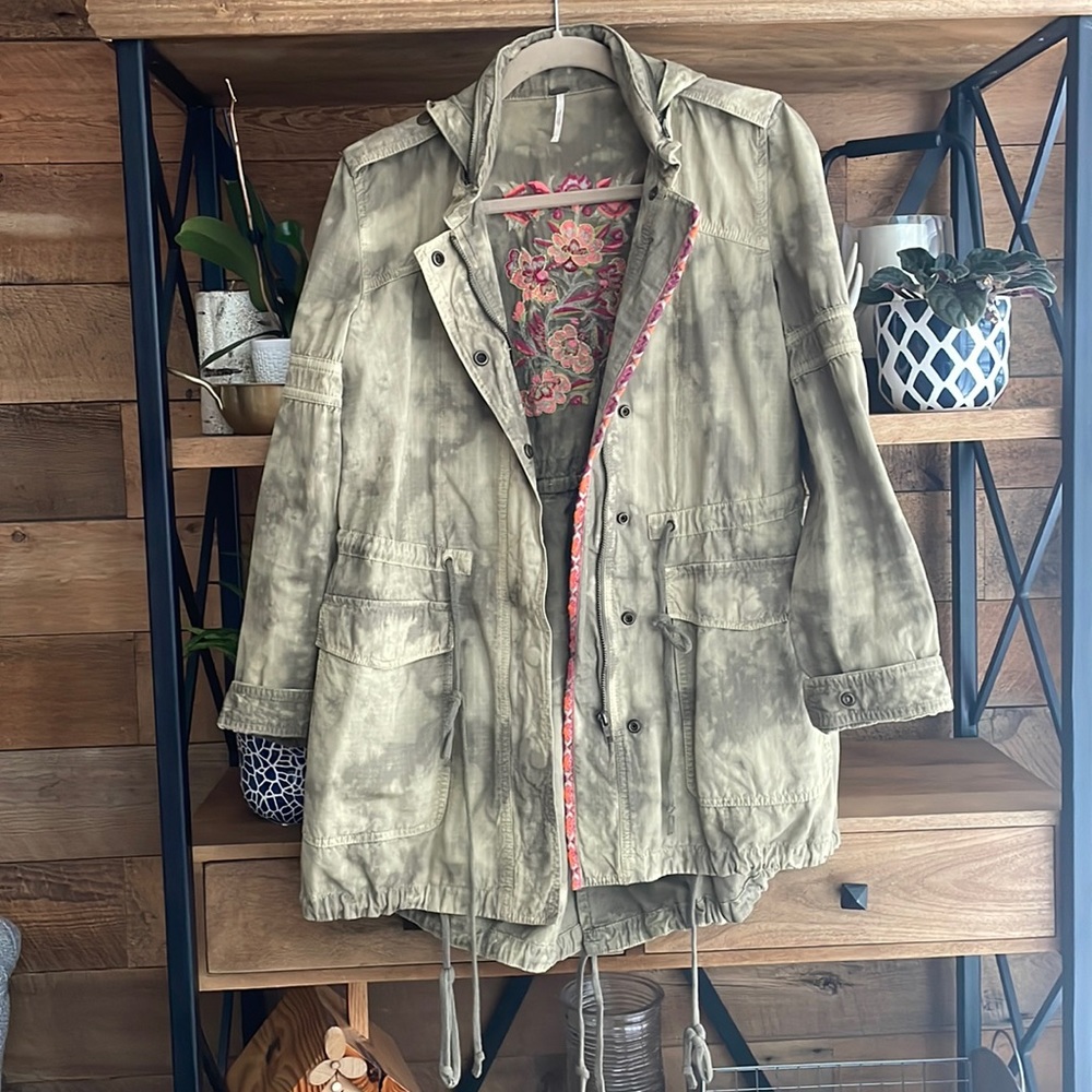 Freepeople Camo Jacket Size 2